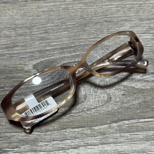 Vera Wang Luxe Eyeglasses Inspired PL 53-16-135 Handmade Italy Brown Plum 53mm